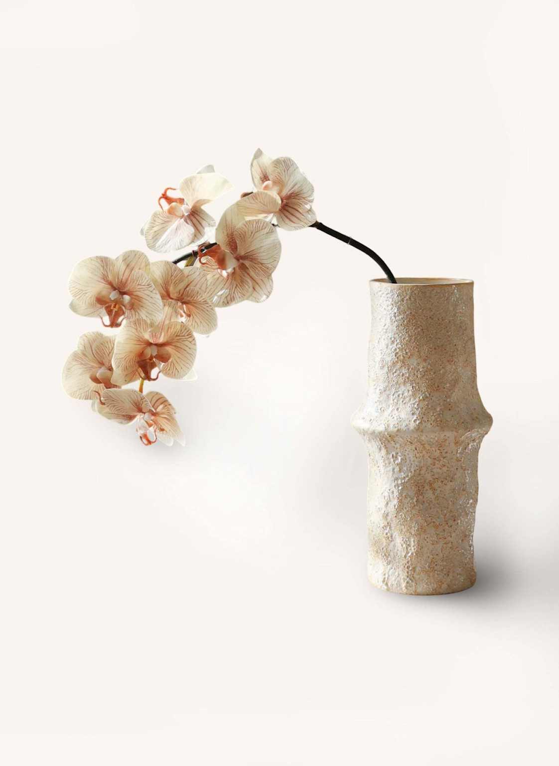 Botané Kunstblume Large Orchid Flower beige von Botané