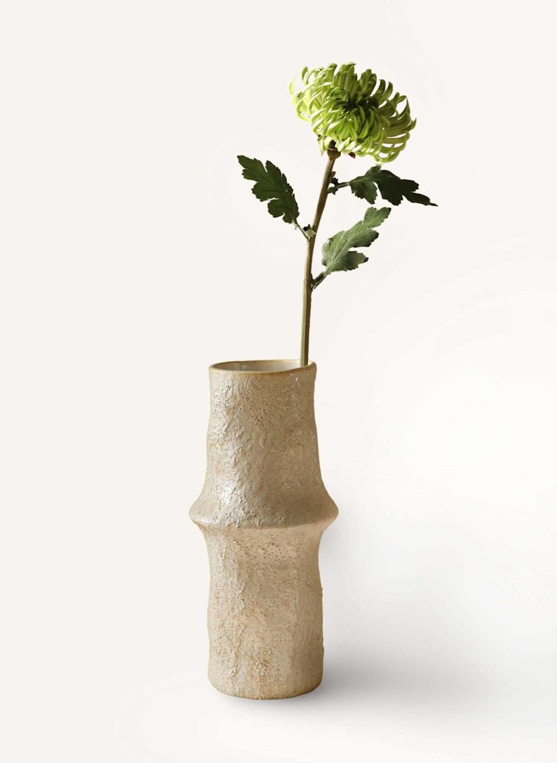 Botané Kunstblume Semi Cactus Dahlia Flower gruen von Botané