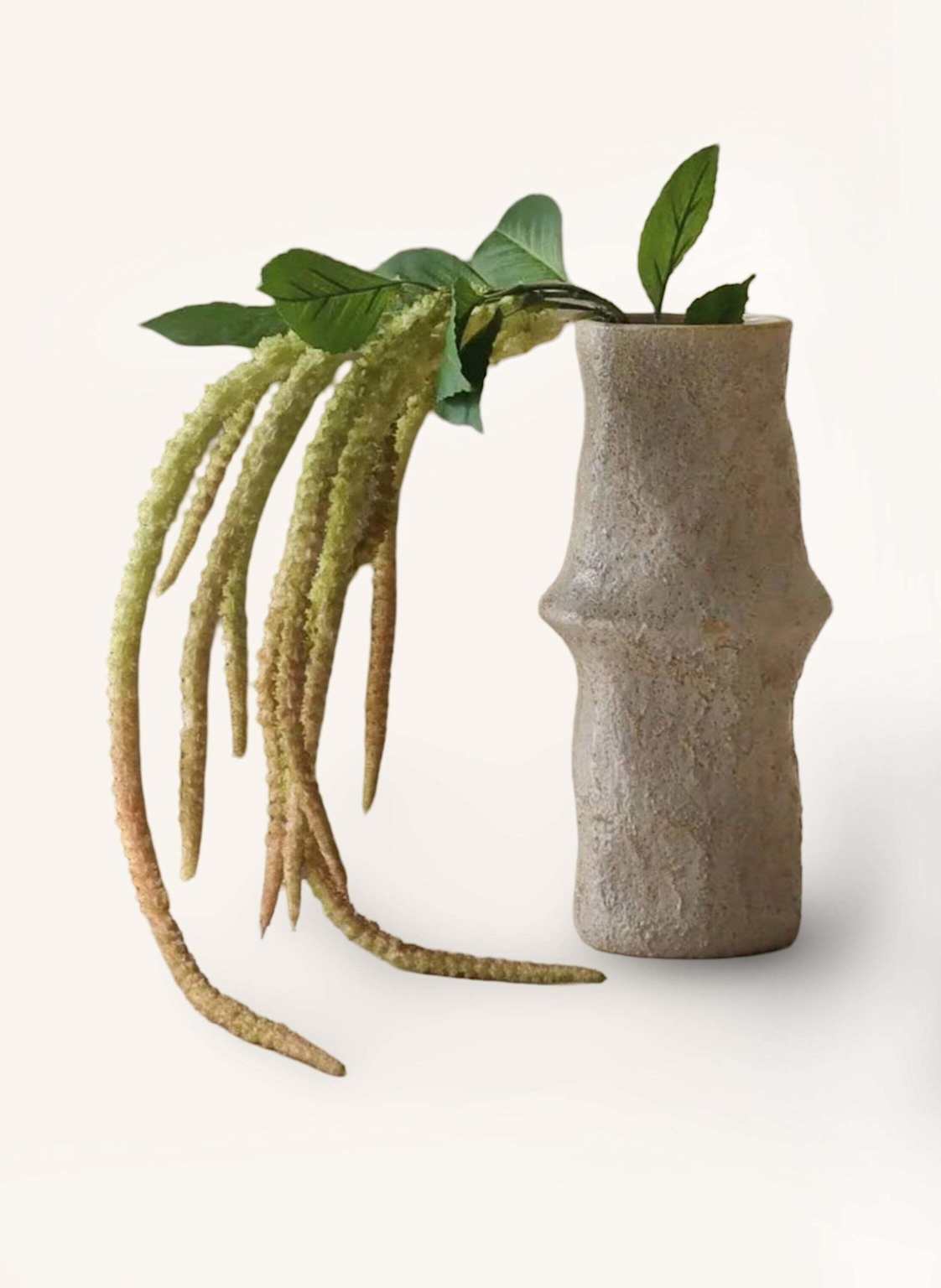 Botané Kunstblume Three Forks Amaranthus Flower gruen von Botané