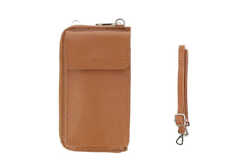 Botego Handytasche mit Geldbörse zum Umhängen, Handytasche Leder, Umhängetasche Damen von Botego