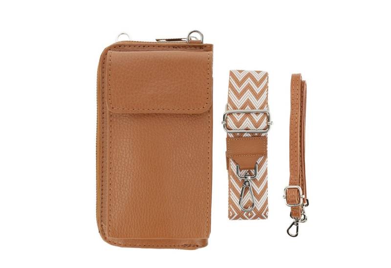 Botego Handytasche mit Geldbörse zum Umhängen, Handytasche Leder, Umhängetasche Damen von Botego