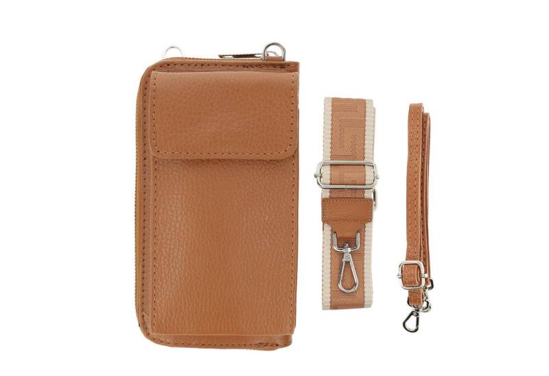 Botego Handytasche mit Geldbörse zum Umhängen, Handytasche Leder, Umhängetasche Damen von Botego