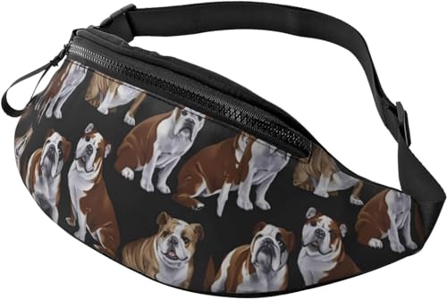 Elefanten-Gürteltasche für Damen und Herren, modische Gürteltasche für Workout, Laufen, Reisen, lässige Hüfttasche, French Bulldogs, Einheitsgröße, modisch von Botell