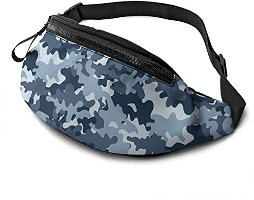 Militärische Gürteltasche mit Kopfhörerloch, verstellbare Schultertasche, Unisex, Laufen, Gürteltasche für Wandern, Radfahren, Sport, Tarnmuster, Militär, Einheitsgröße, modisch von Botell