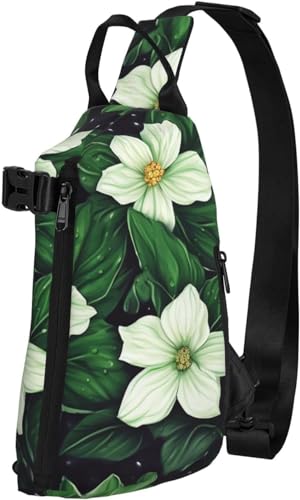 Schultertasche für Damen und Herren, Umhängetasche, Brusttasche, Blume, Insekten, Wandern, Reisen, Bauchtasche, Blütenblatt, Einheitsgröße, modisch von Botell