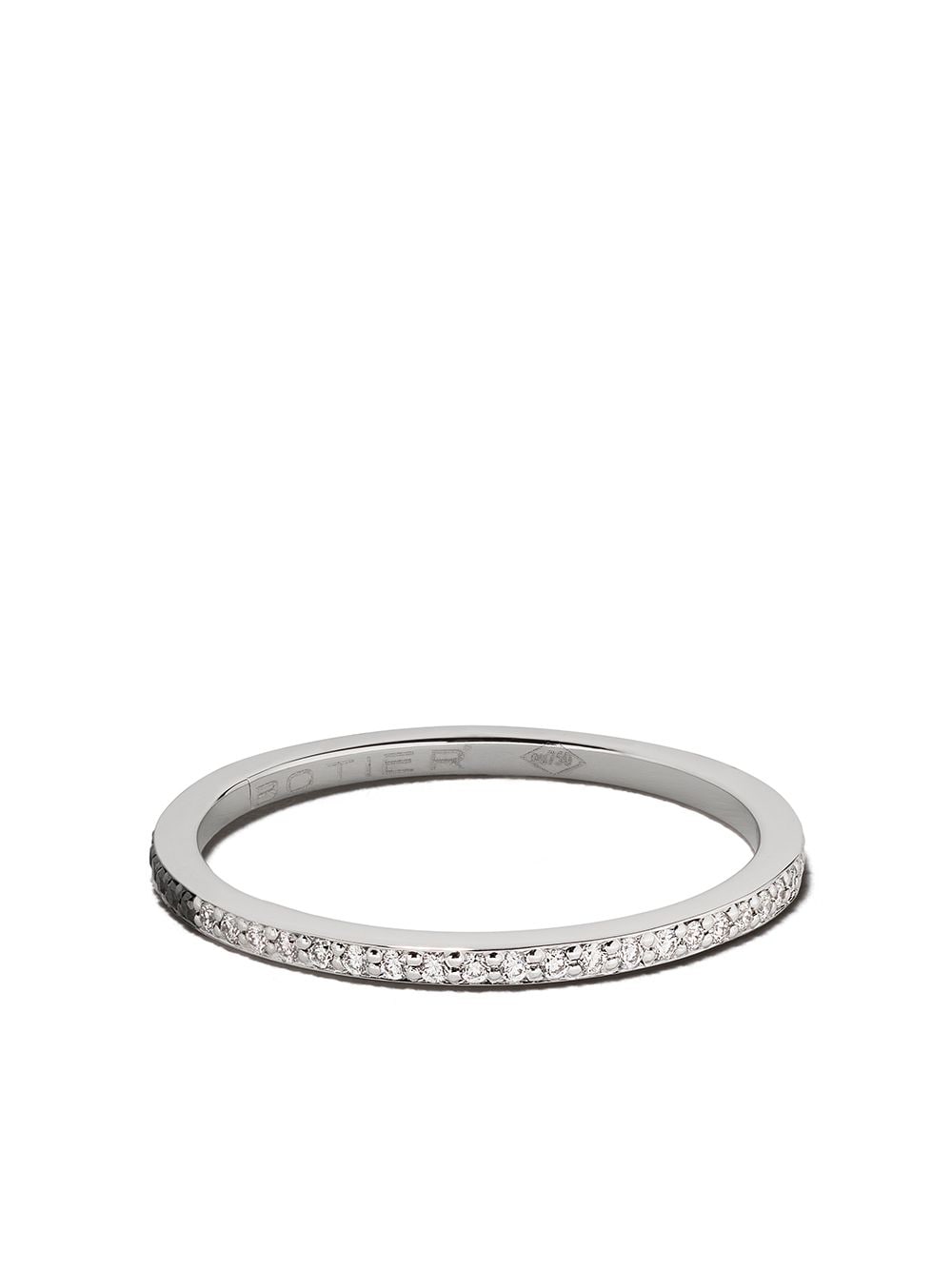 Botier 18kt 'Day And Night' Weißgoldring mit Diamanten - Silber von Botier