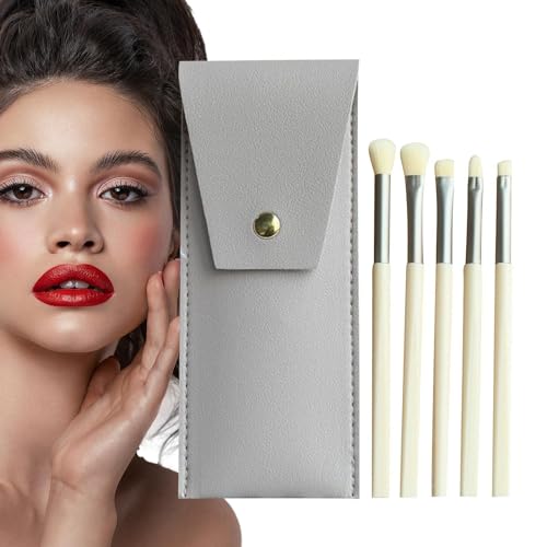 Botiniv Make-up-Pinsel Lidschatten, Augenpinsel für Make-up,5-teiliges Augenpinsel-Set Make-up-Pinsel - Professioneller Mischpinsel, Lidschatten-Make-up-Pinsel mit stilvollem Etui für das von Botiniv