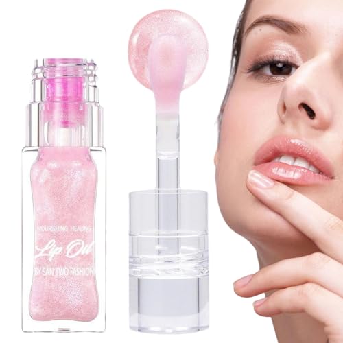 Magic Color Changing Lip Oil | 6,5 Ml Farbveränderndes Lippenöl | Warm Change Feuchtigkeitsspendender Klarer Lip Gloss | Langanhaltende Lip Tint zum Auffüllen Trockener und Rissiger Lippen von Botiniv