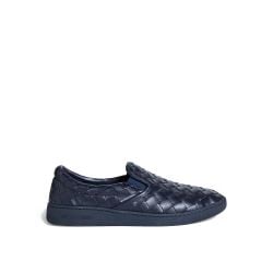 Bottega Veneta Blaue Intrecciato Leder Sneakers Für Herren von Bottega Veneta