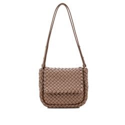 Bottega Veneta Braune Cobble Kleine Schultertasche von Bottega Veneta