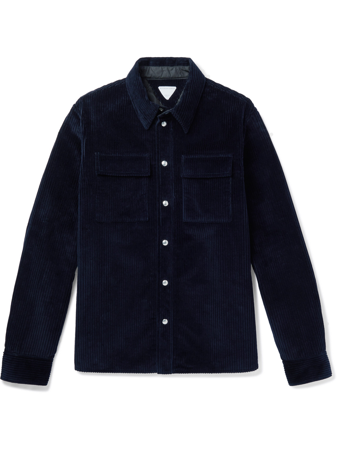 Bottega Veneta - Cutaway-Collar Cotton-Corduroy Shirt - Men - Blue - IT 54 Bottega Veneta - Cutaway-Collar Cotton-Corduroy Shirt - Men - Blue - IT 54 von Bottega Veneta