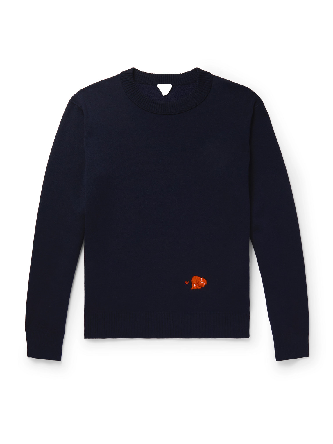 Bottega Veneta - Embroidered Wool Sweater - Men - Blue - L Bottega Veneta - Embroidered Wool Sweater - Men - Blue - L von Bottega Veneta