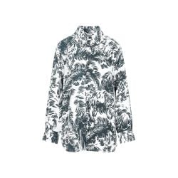 Bottega Veneta Graue Seidenbluse - Elegantes Damen Print-top von Bottega Veneta