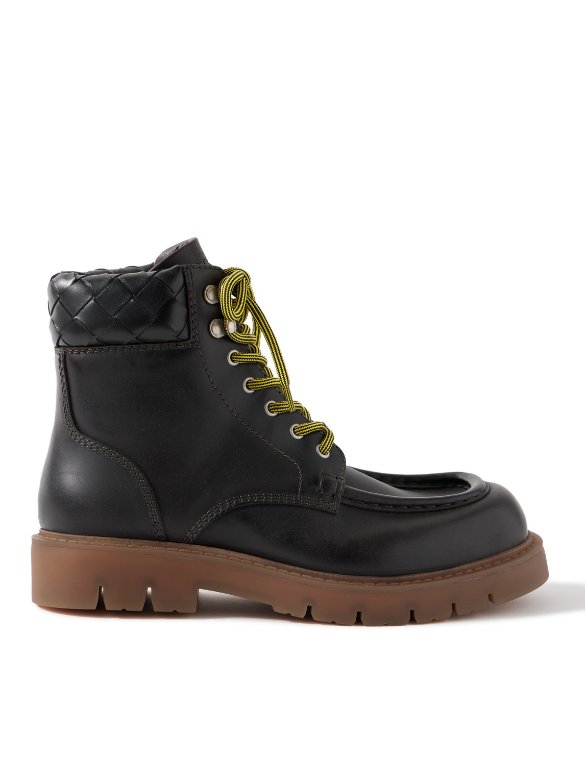 Bottega Veneta - Haddock Leather Ankle Boots - Men - Brown - EU 43 von Bottega Veneta