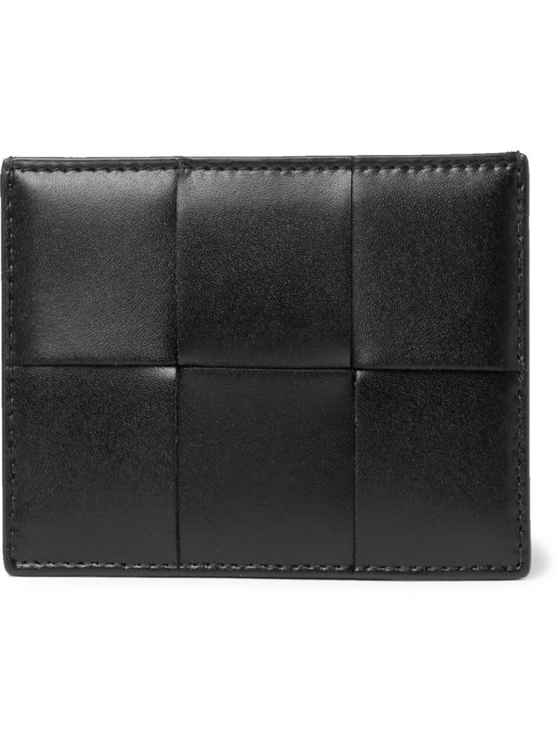 Bottega Veneta - Intrecciato Leather Cardholder - Men - Black von Bottega Veneta