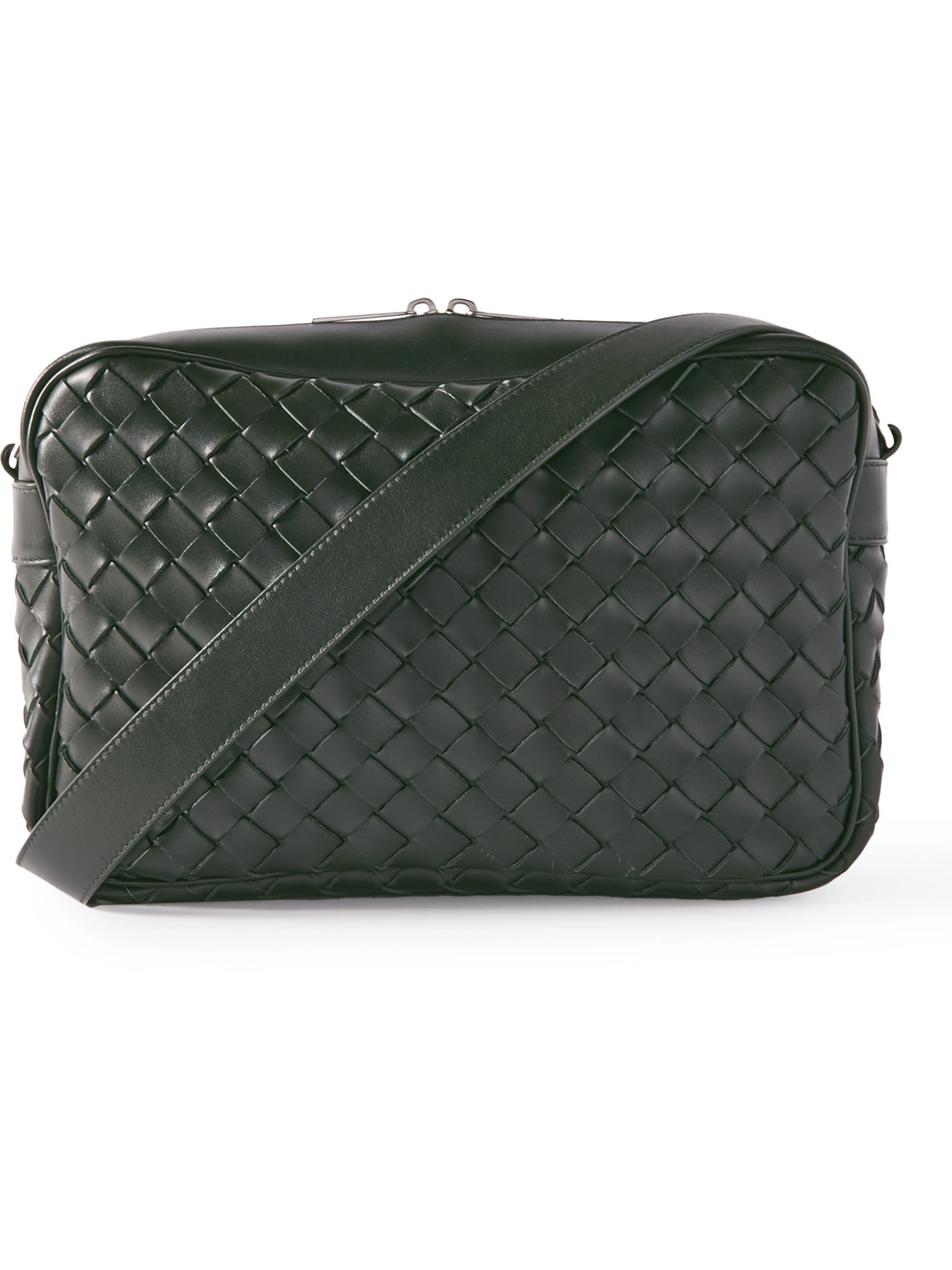 Bottega Veneta - Intrecciato Leather Messenger Bag - Men - Green von Bottega Veneta