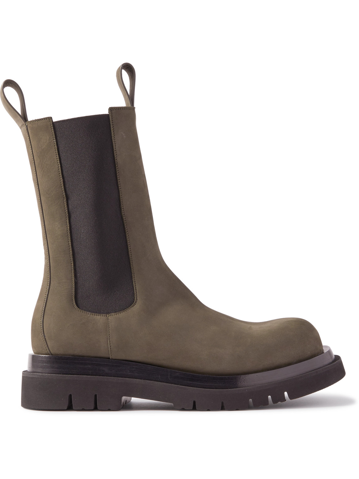 Bottega Veneta - Nubuck Chelsea Boots - Men - Green - EU 45 von Bottega Veneta