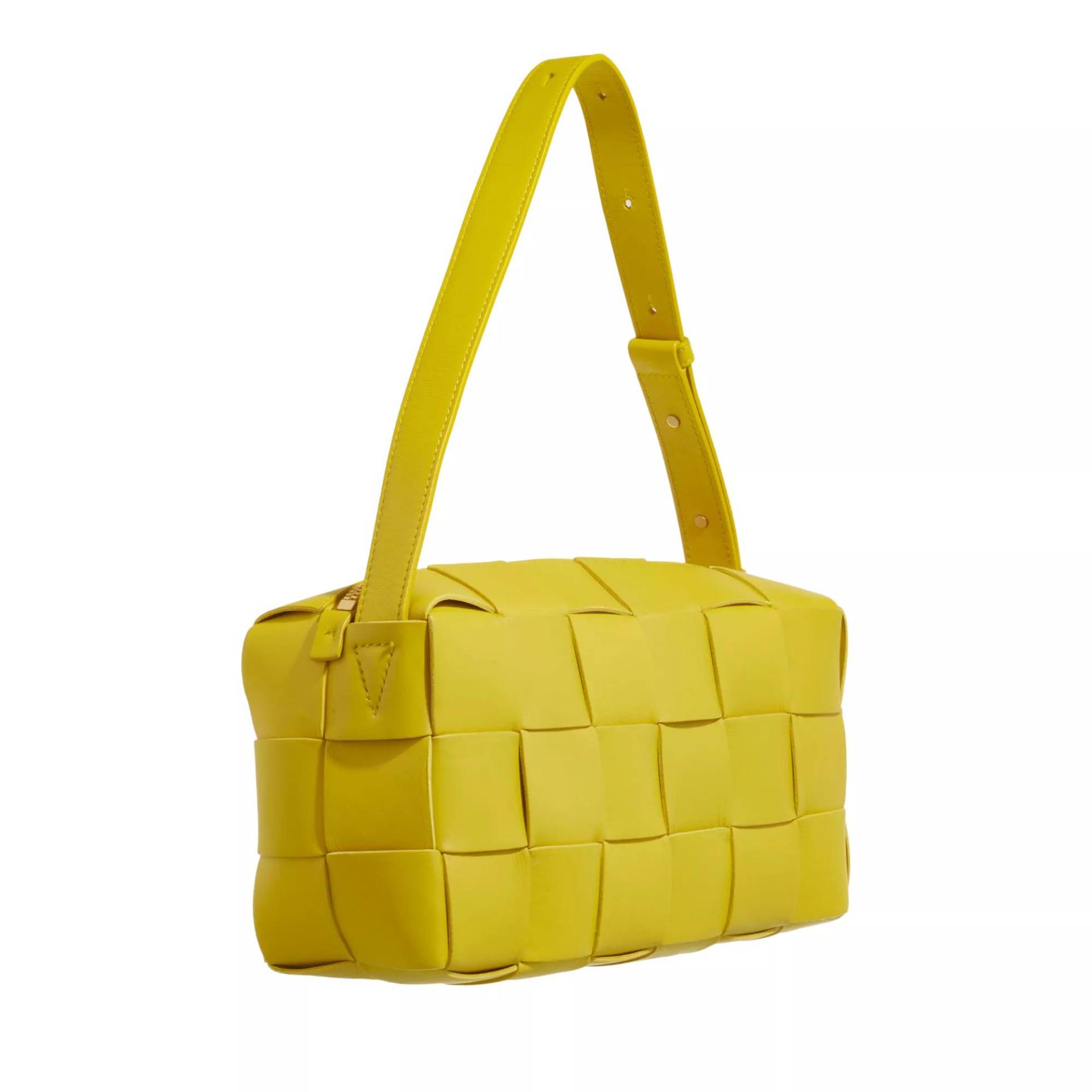 Bottega Veneta Pochettes - Brick Cassette Satchel Bag - Gr. unisize - in Gelb - für Damen von Bottega Veneta