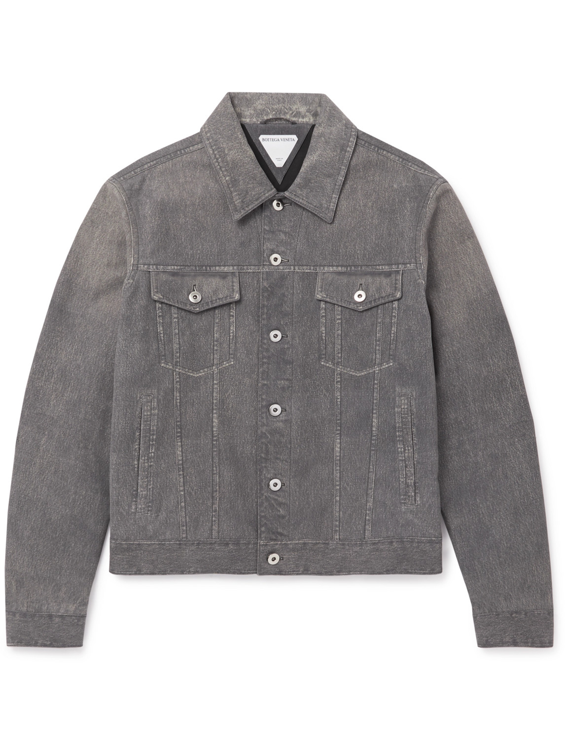 Bottega Veneta - Printed Leather Jacket - Men - Gray - IT 46 Bottega Veneta - Printed Leather Jacket - Men - Gray - IT 46 von Bottega Veneta