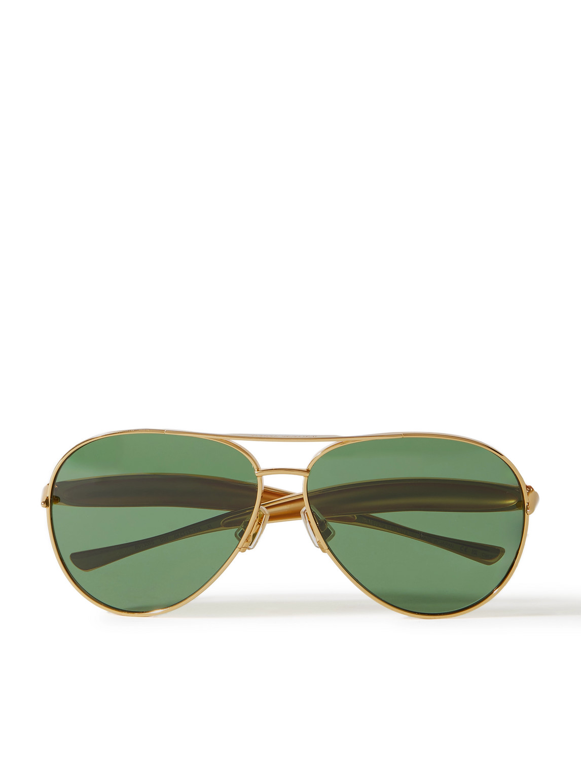 Bottega Veneta - Sardine Aviator-Style Gold-Tone Sunglasses - Men - Gold von Bottega Veneta