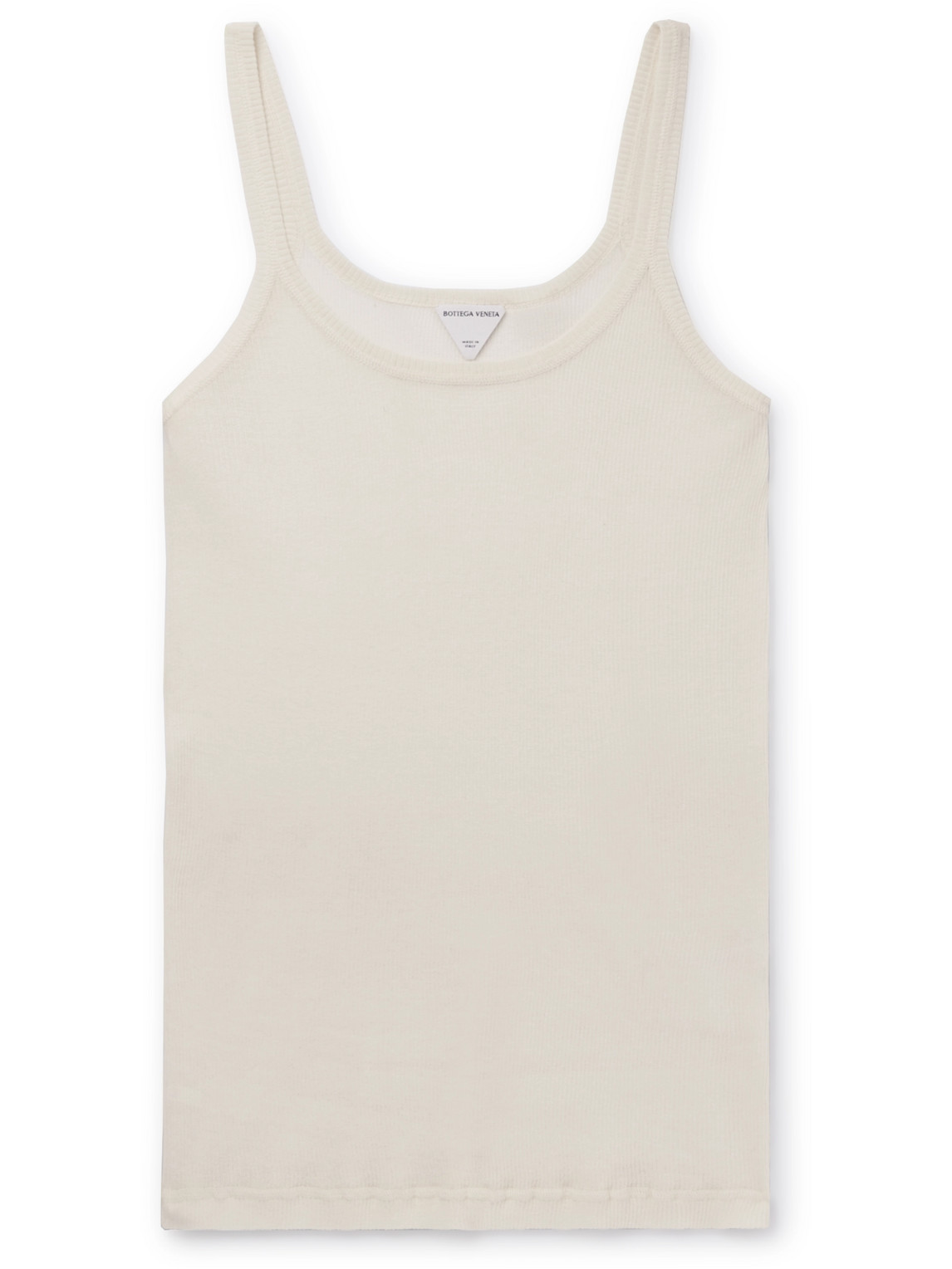 Bottega Veneta - Slim-Fit Ribbed Cotton-Jersey Tank Top - Men - White - XL von Bottega Veneta