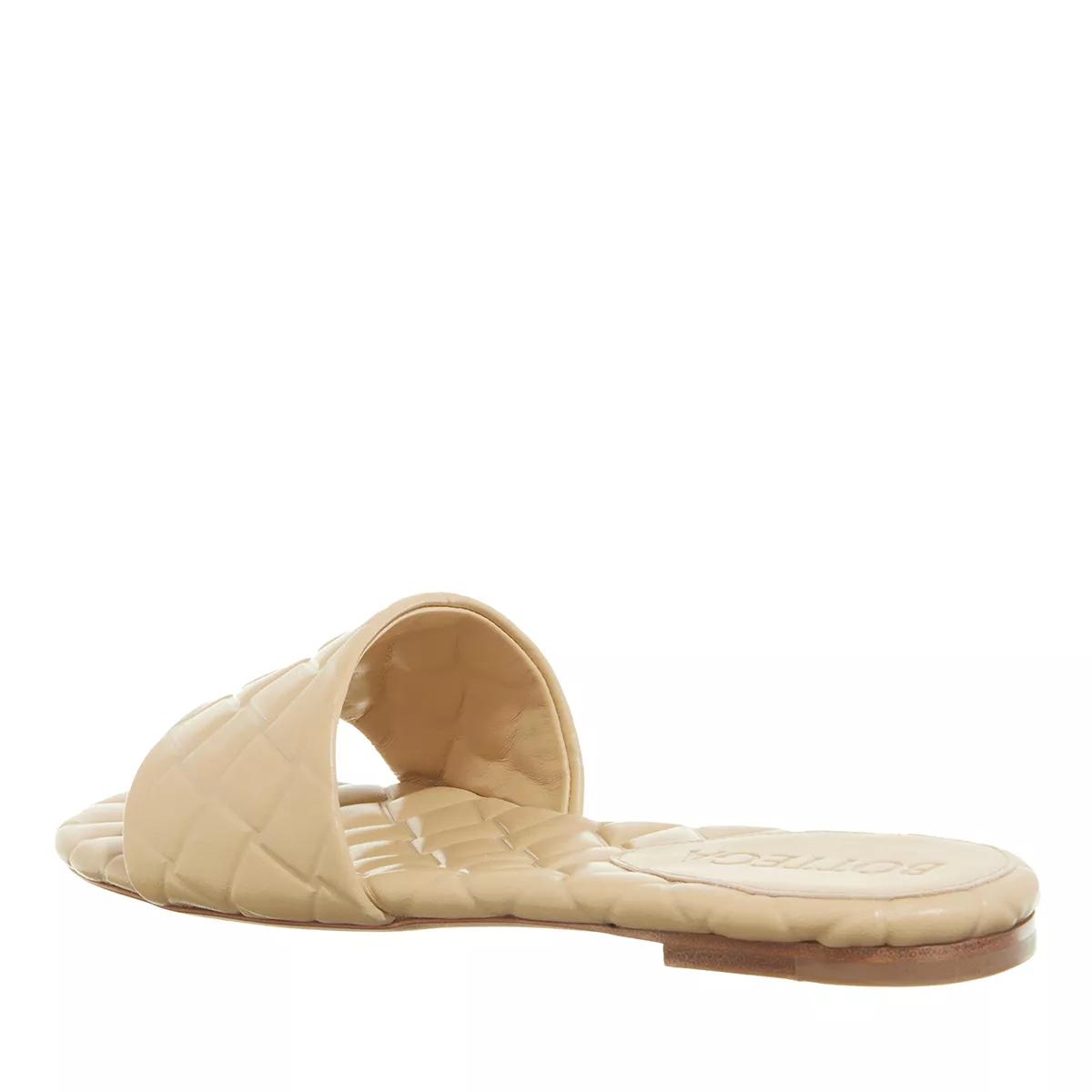 Bottega Veneta Slipper & Pantoletten - Flat Sandal Leather - Gr. 37 (EU) - in Beige - für Damen von Bottega Veneta