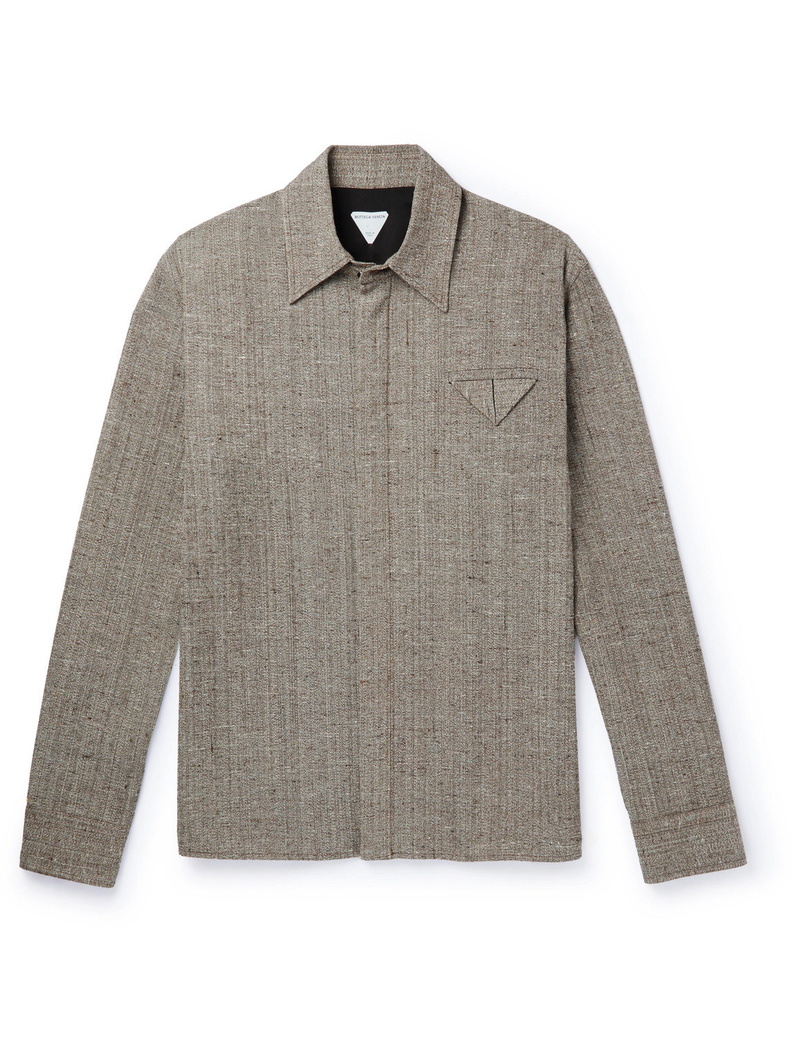 Bottega Veneta - Tweed Shirt - Men - Brown - IT 46 von Bottega Veneta