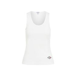 Bottega Veneta Weißes Tanktop Mit Logo-patch - Baumwollmix von Bottega Veneta
