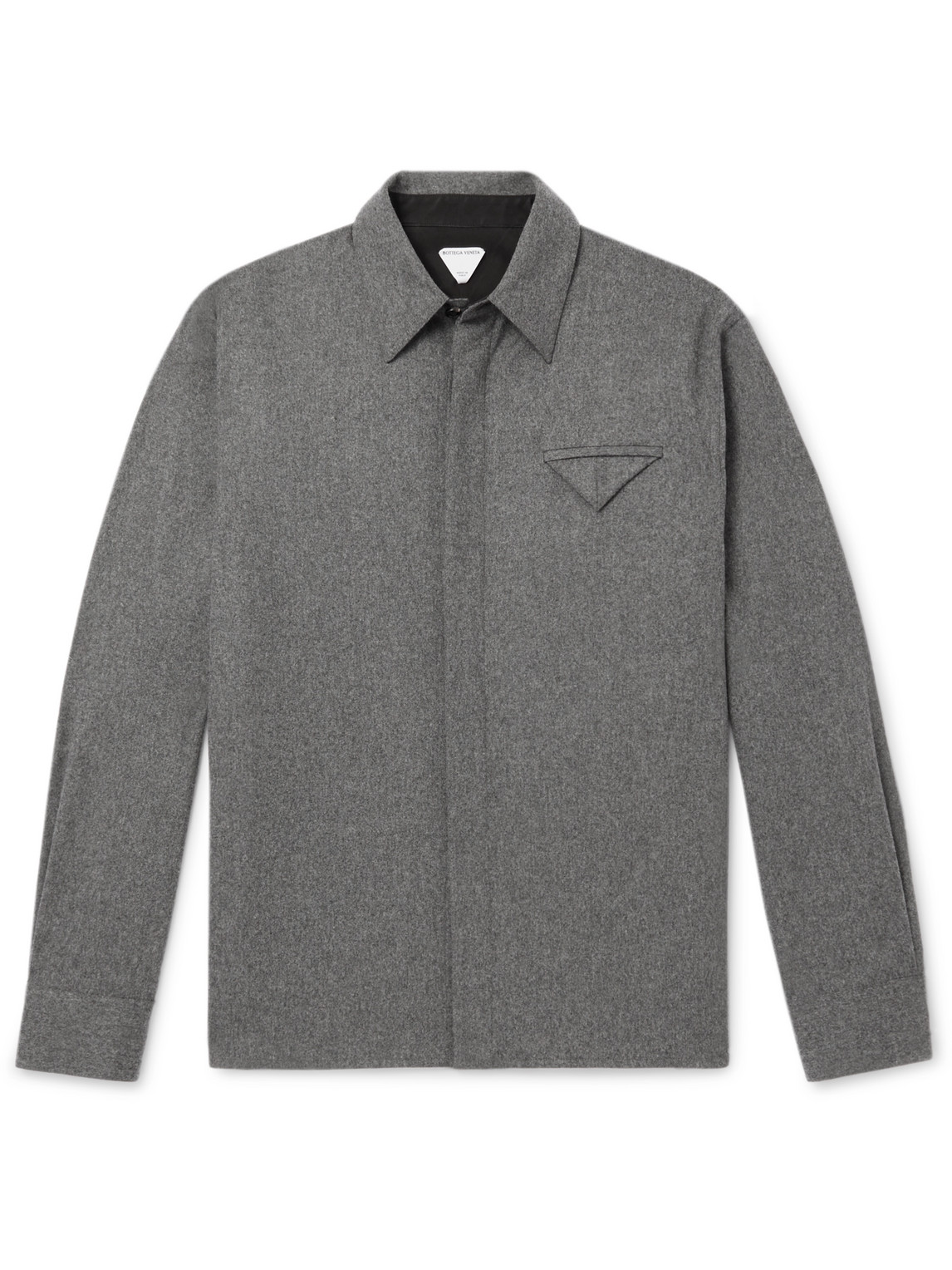 Bottega Veneta - Wool-Flannel Shirt - Men - Gray - IT 50 Bottega Veneta - Wool-Flannel Shirt - Men - Gray - IT 50 von Bottega Veneta