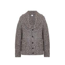 Herren Bottega Veneta Grauer Alpaka-wolle-cardigan von Bottega Veneta