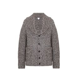 Herren Bottega Veneta Grauer Alpaka-wolle-cardigan von Bottega Veneta