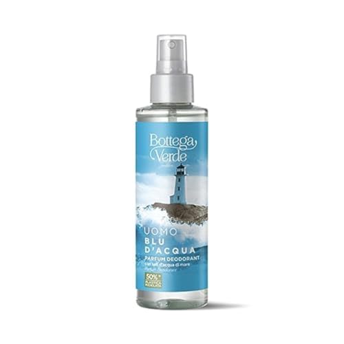 Bottega Verde - Deodorant für Herren, Wasserblau, 150 ml, angereichert mit Aloe-Saft und ätherischem Minzöl, langanhaltender Schutz von Bottega Verde
