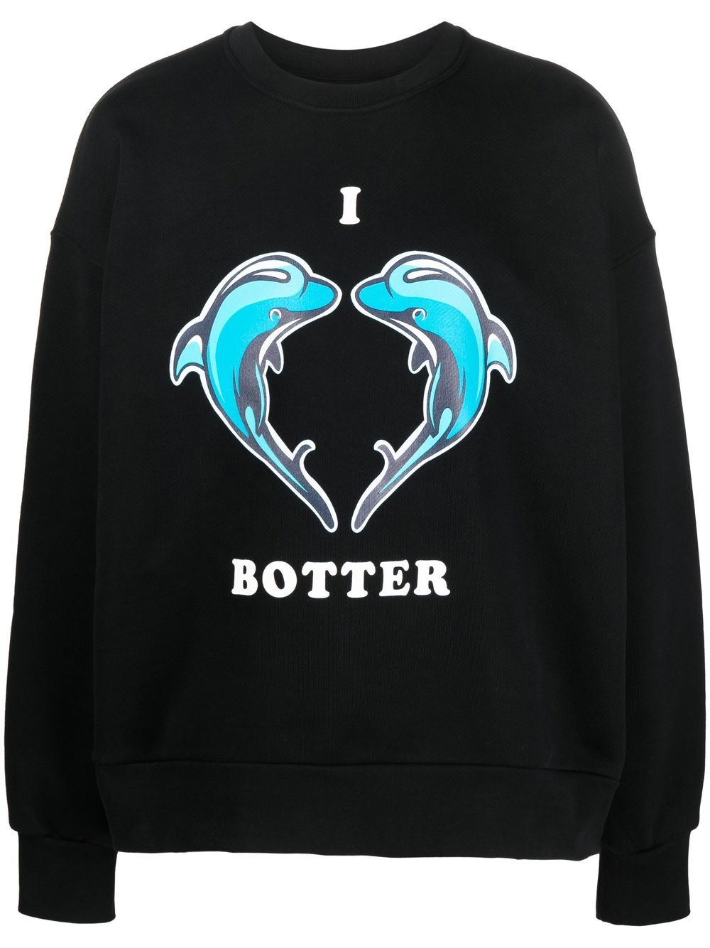 Botter Sweatshirt mit grafischem Print - Schwarz von Botter