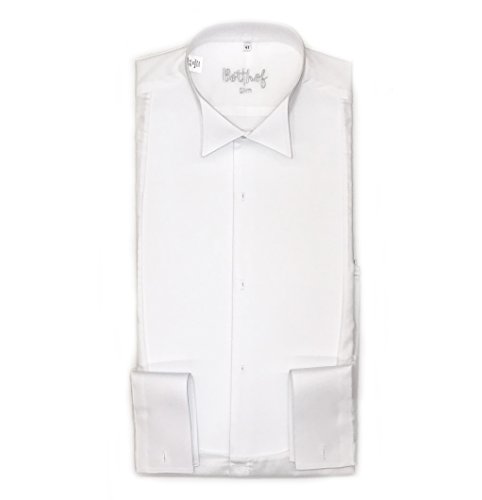 Frackhemd Botthof, Slimline, piqué, 100% Baumwolle Größe 46 von Botthof