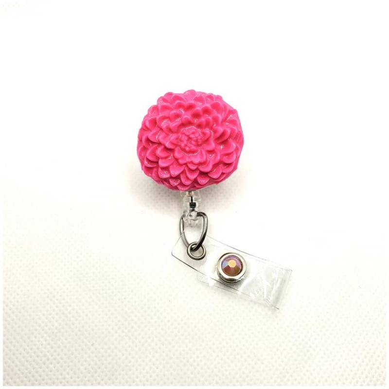 Pink Mama Blume Badge Reel Strass-Akzent Pink Mama Blume Badge Reel Strass-Akzent von BottleCapsGaloreNMor