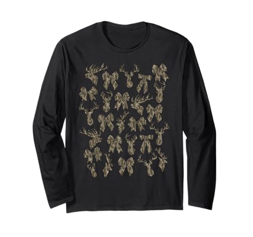 Bottomland Camo Kokette Bogen Hirsch Jagd Frauen Langarmshirt Bottomland Camo Kokette Bogen Hirsch Jagd Frauen Langarmshirt von Bottomland Camo Big Game Hunting Camo Patterns