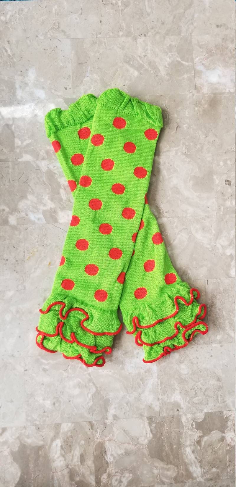 Versandfertige Weihnachts-Beinwärmer Mit Rüschen, Kleinkind, Säugling, Neugeborene, Mädchen Versandfertige Weihnachts-Beinwärmer Mit Rüschen, Kleinkind, Säugling, Neugeborene, Mädchen von BottomsNBows