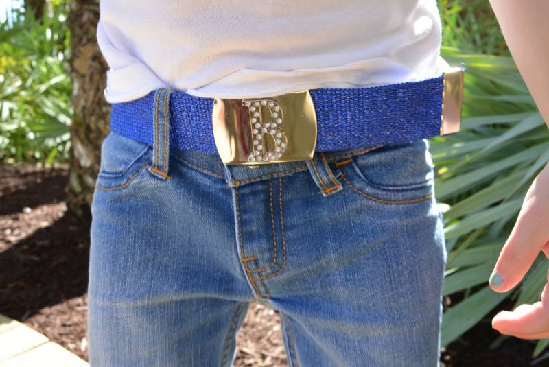 Benutzerdefinierte Personalisierte Strass Buchstaben Initialen Military Style Gürtel Alle Initials Und Viele Farben von BottomsUp4Kids