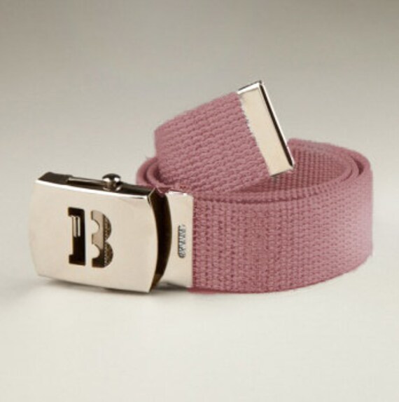 Girls Glitter Pink Metallic Initial Gürtel - Alle Buchstaben Des Alphabets Verfügbar von BottomsUp4Kids