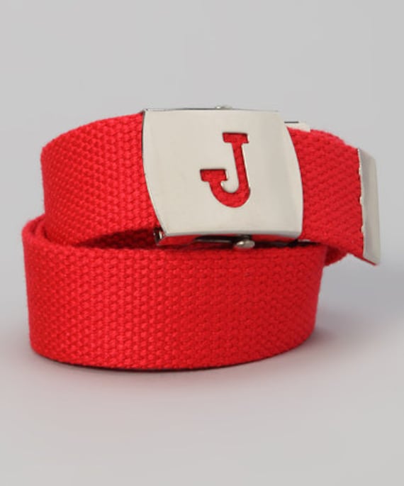 Personalisierte Kinder Anfang Red Gürtel Mädchen Säuglinge Tweens Alle Buchstaben Verfügbar von BottomsUp4Kids