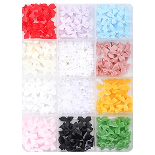 12 Gitter 3D Schleifen Bowknot Nägel Kunst gemischte Form Nägel Kunst Nägel Kunst Dekorationen für Frauen Mädchen von Bottone