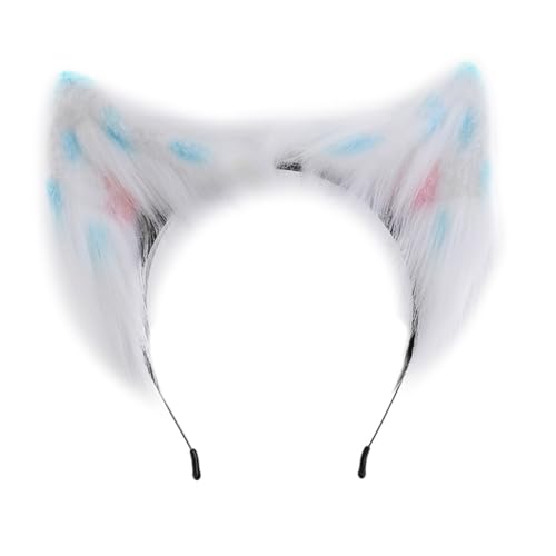 Bottone Halloween Anime Charakter Stirnband Ohrform Haarreifen Plüsch Kopfschmuck Ostern Party Cosplay Kostüm Unisex von Bottone