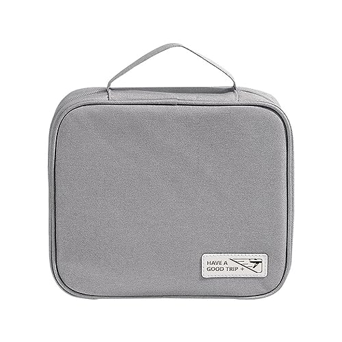 Bottone Reise-Kosmetiktasche mit großem Fassungsvermögen, multifunktional, tragbar, Kulturbeutel, Organizer für Damen und Mädchen, Grau Bottone Reise-Kosmetiktasche mit großem Fassungsvermögen, multifunktional, tragbar, Kulturbeutel, Organizer für Damen und Mädchen, Grau von Bottone