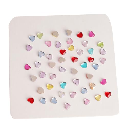 Bunte Glas-Strasssteine für Damen, flache Rückseite, Kunstkleidung für Bastelprojekte, einfach anzubringen, 100 Stück von Bottone