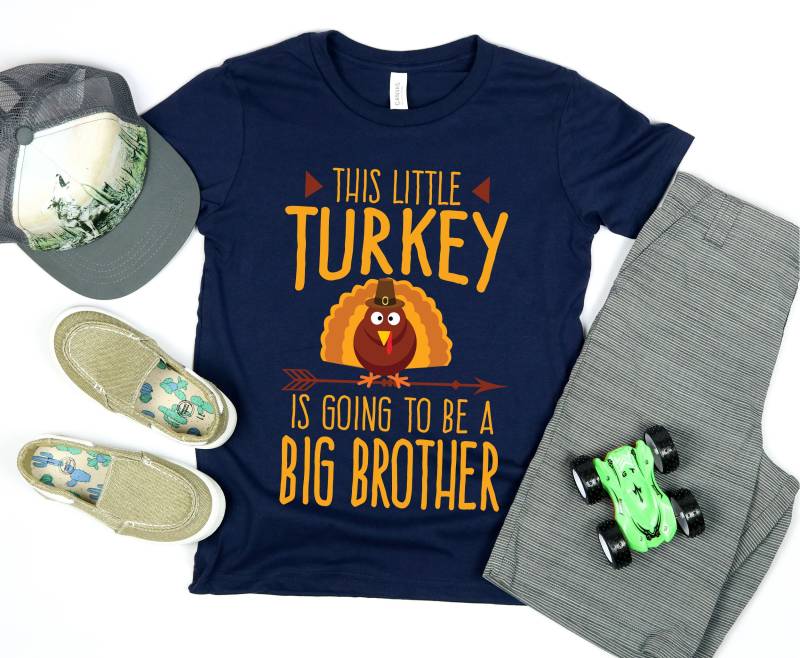 Dieser Kleine Truthahn Wird Ein Big Brother T-Shirt | Erntedank-Shirt Babymitteilung Baby-Dusche-Geschenk Kleiner | Jugendliche von BoulderDesignStudio