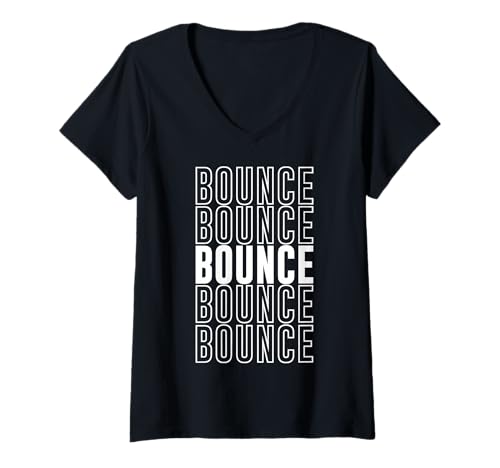Damen Hüpfen T-Shirt mit V-Ausschnitt Damen Hüpfen T-Shirt mit V-Ausschnitt von Bounce Apparel
