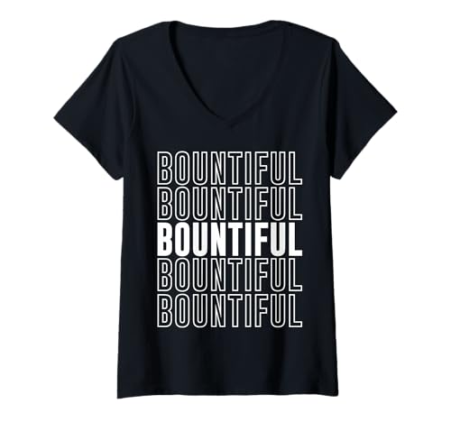 Damen Reichlich T-Shirt mit V-Ausschnitt Damen Reichlich T-Shirt mit V-Ausschnitt von Bountiful Apparel