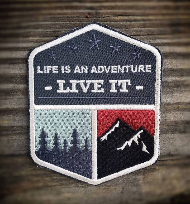 Life Is An Adventure Aufnäher von BournAdventure