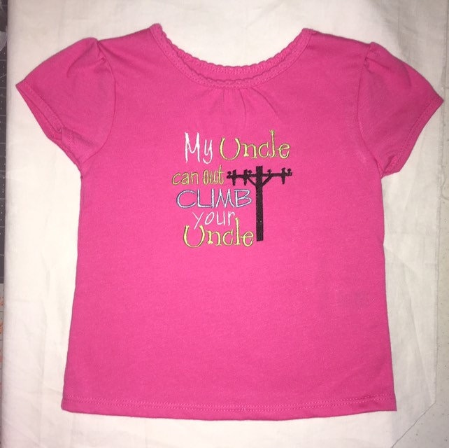 Mein Onkel Kann Ihr Störungssucher Benutzerdefinierte Gestickte Hemd Heraus Klettern von BoutiqfullyYours