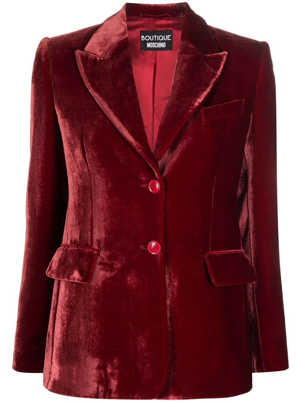 Boutique Moschino Einreihiger Blazer - Rot von Boutique Moschino